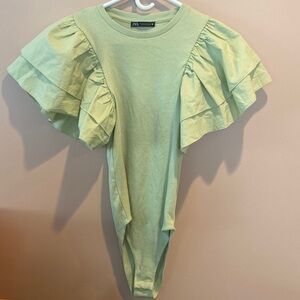 Zara Green Bodysuit